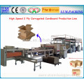 Automatic 3 ply corrugated cardboard making plant/carton box machine CE